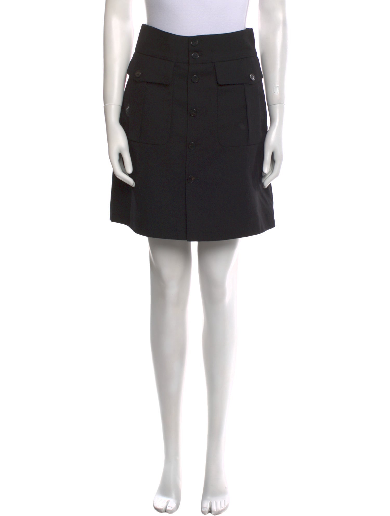 Saint Laurent Wool Mini Skirt
