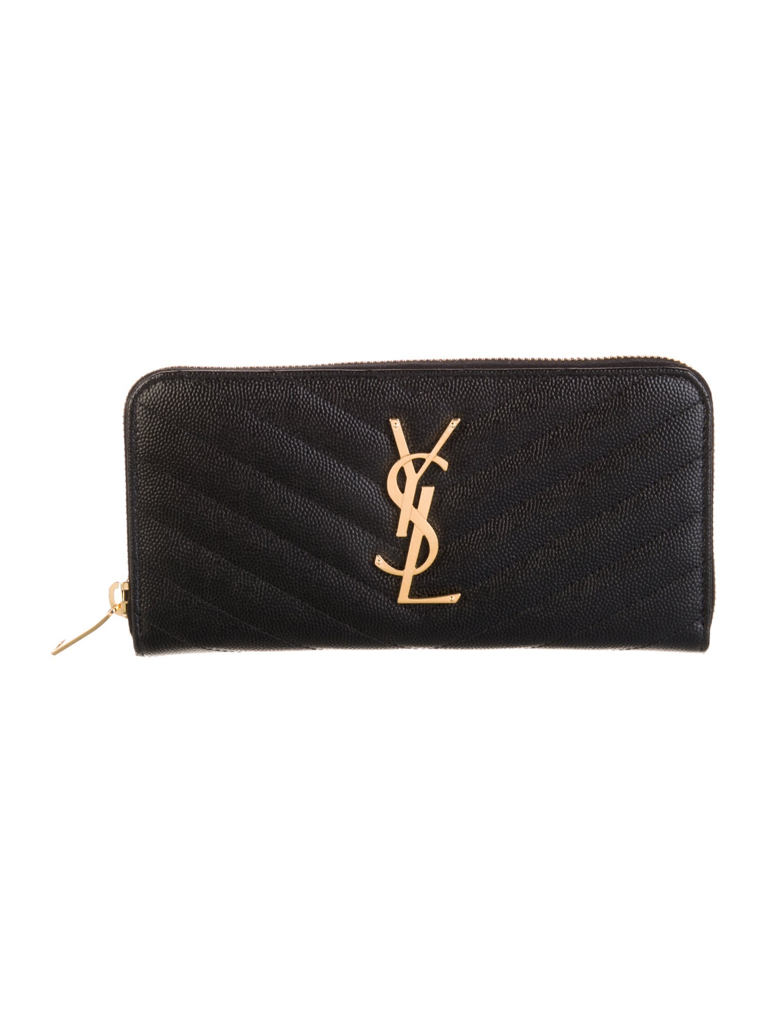 Saint Laurent 2025 Monogram Matelassé Cassandre Zip Around Wallet Continental Wallet