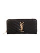 Saint Laurent 2025 Monogram Matelassé Cassandre Zip Around Wallet Continental Wallet