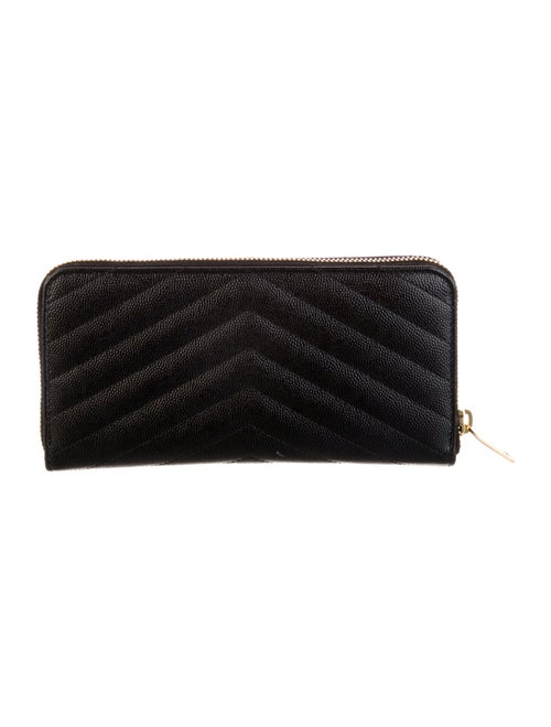 Saint Laurent 2025 Monogram Matelassé Cassandre Zip Around Wallet Continental Wallet