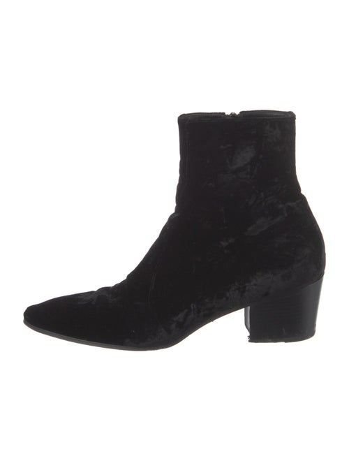 Saint Laurent Velvet Boots