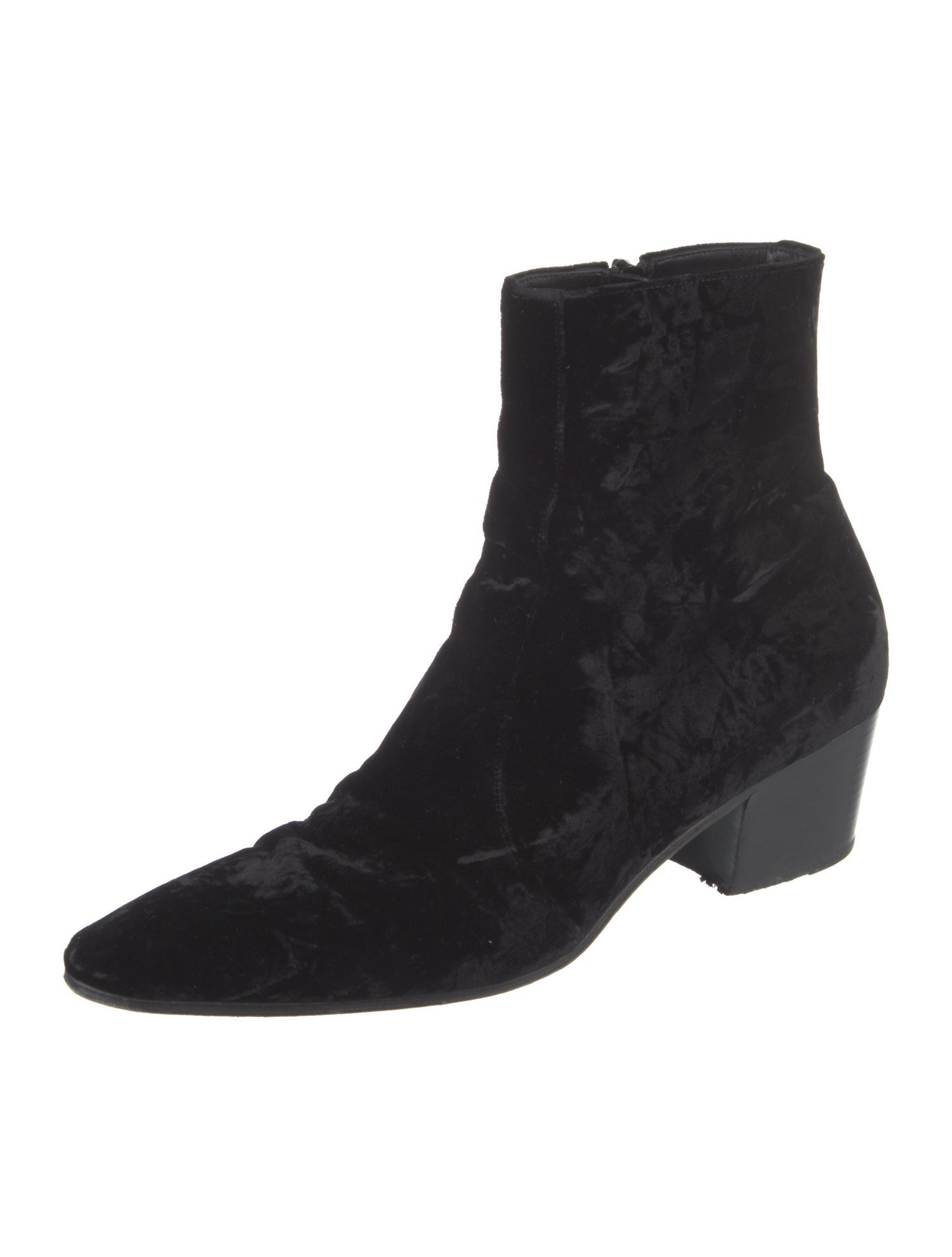 Saint Laurent Velvet Boots