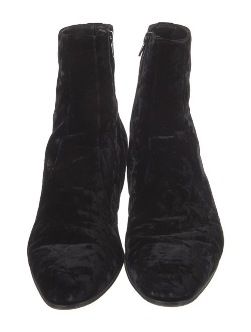 Saint Laurent Velvet Boots