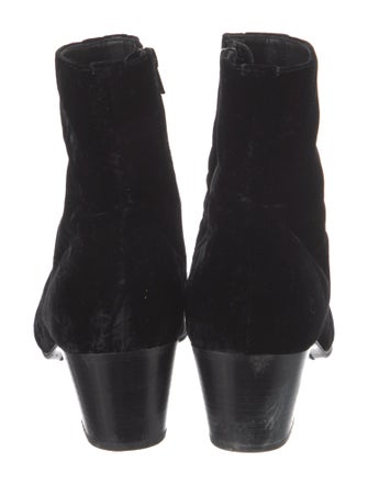 Saint Laurent Velvet Boots
