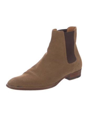 Saint Laurent Suede Chelsea Boots