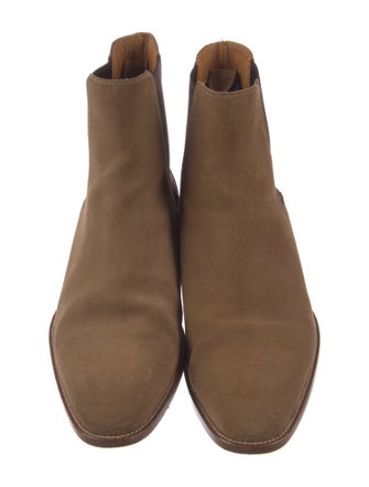 Saint Laurent Suede Chelsea Boots