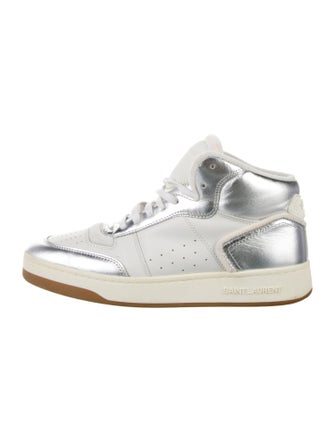 Saint Laurent Leather Printed Sneakers