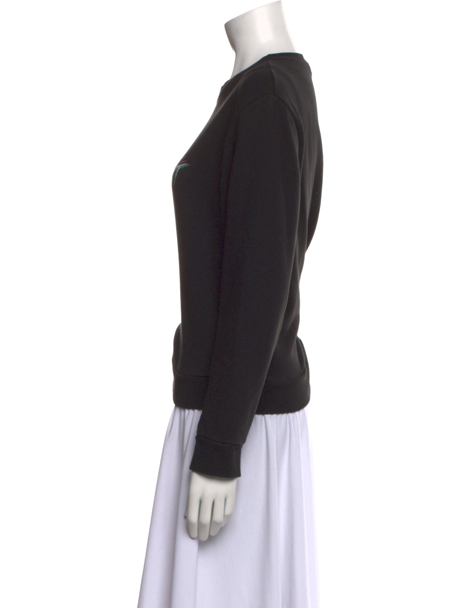 Saint Laurent Graphic Print Crew Neck Sweatshirt