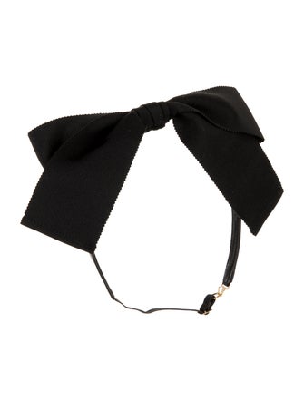 Saint Laurent Saint Laurent Silk Leather Collar Bow Tie
