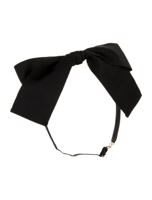 Saint Laurent Saint Laurent Silk Leather Collar Bow Tie