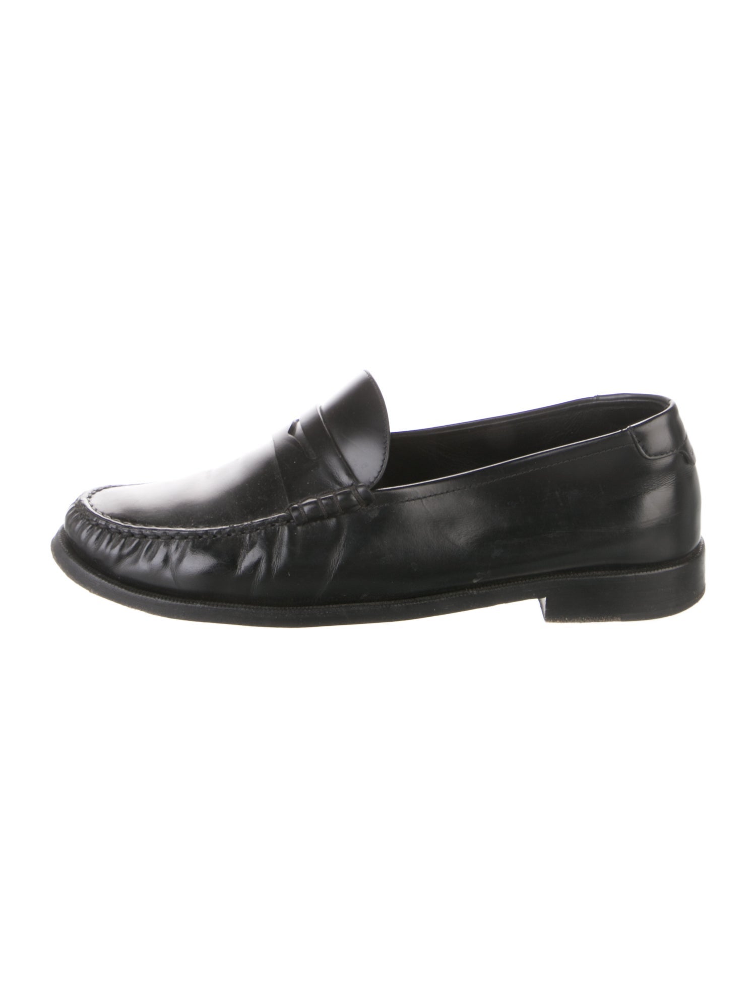 Saint Laurent Leather Dress Loafers