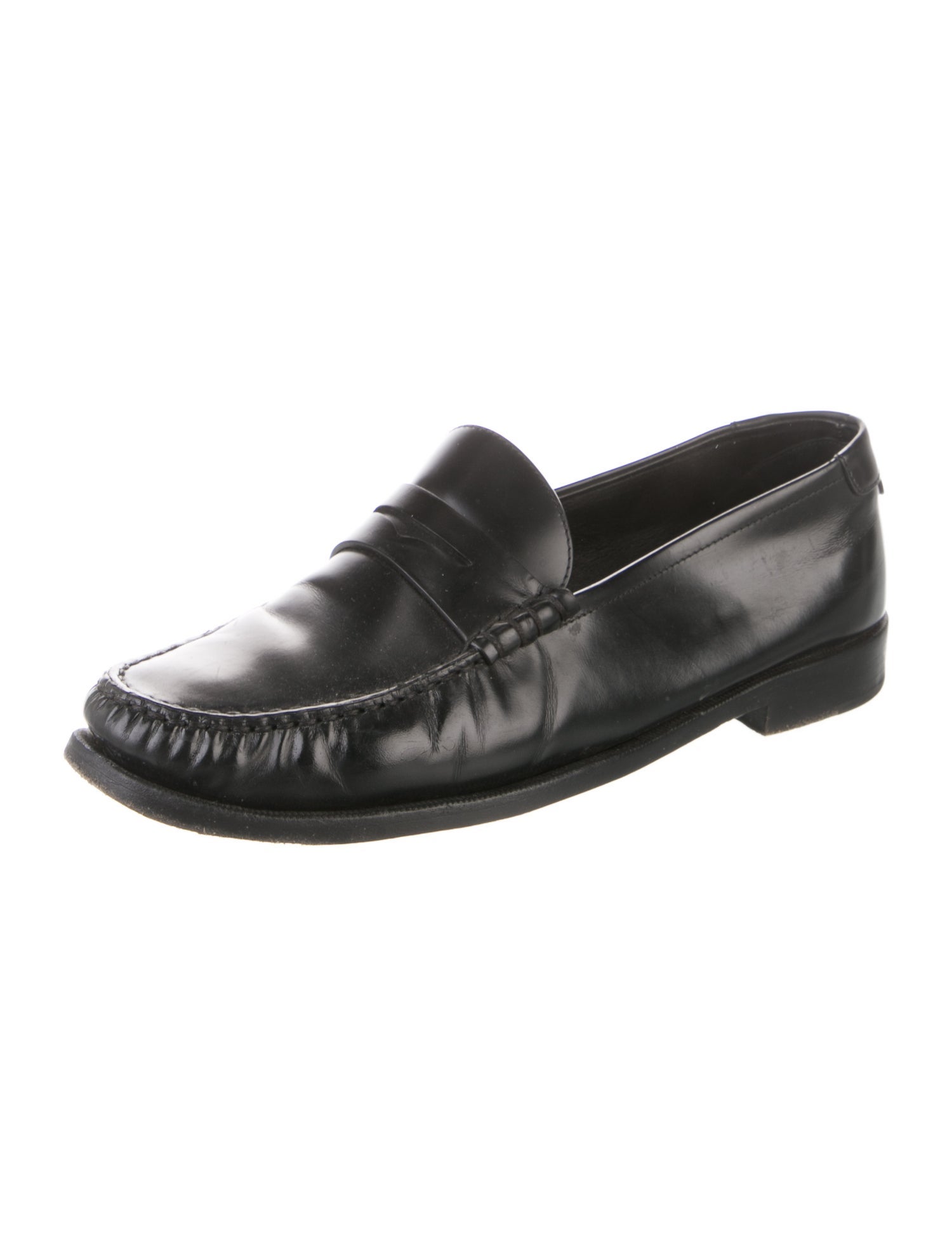 Saint Laurent Leather Dress Loafers