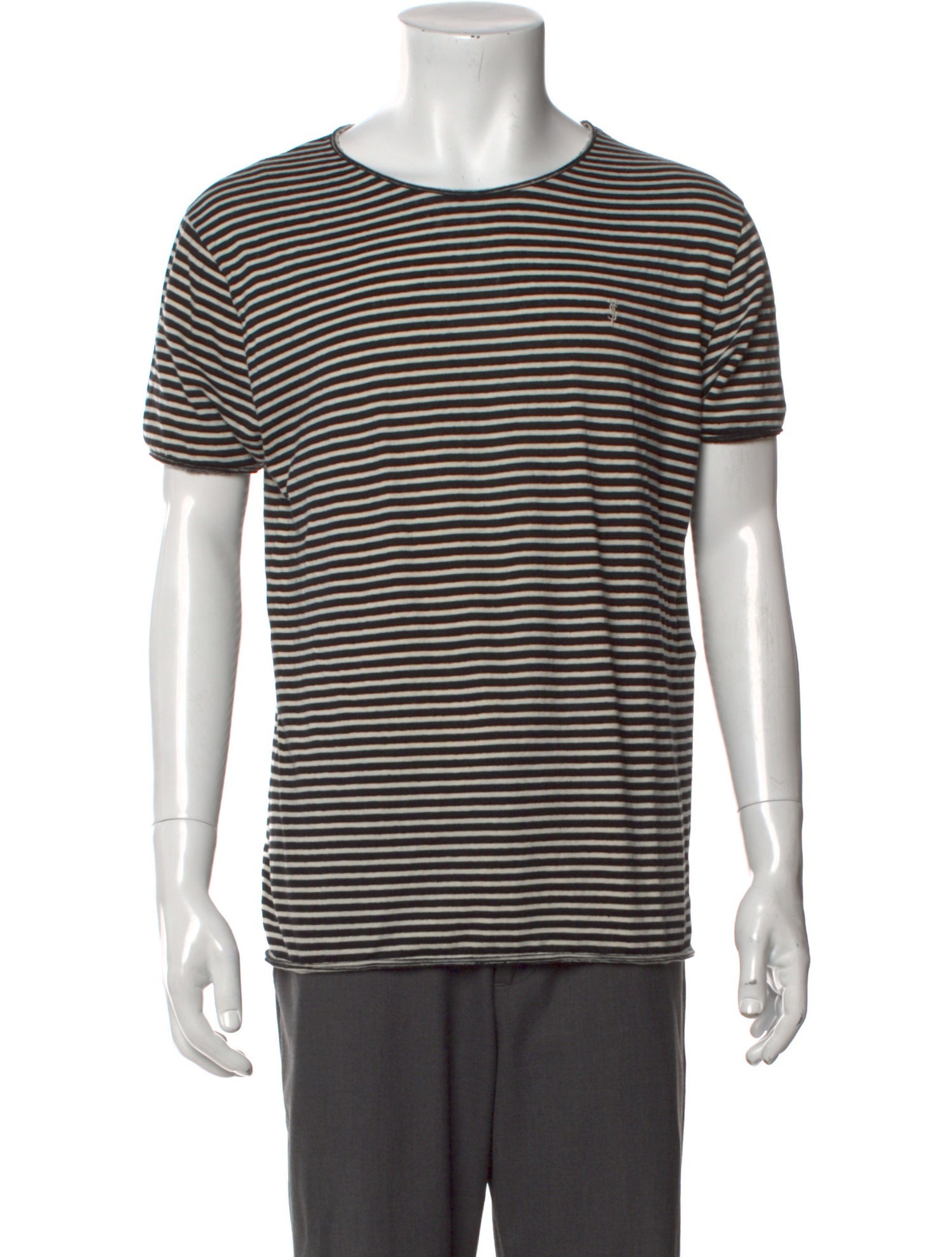 Saint Laurent 2021 Stripe Border T-Shirt