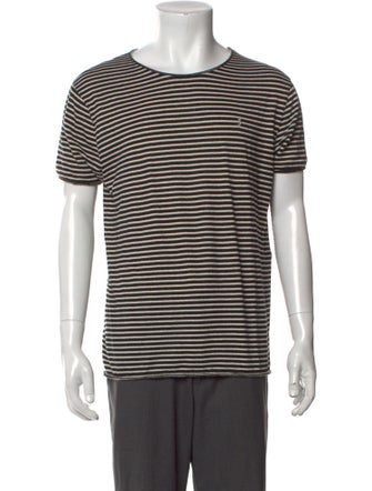 Saint Laurent 2021 Stripe Border T-Shirt