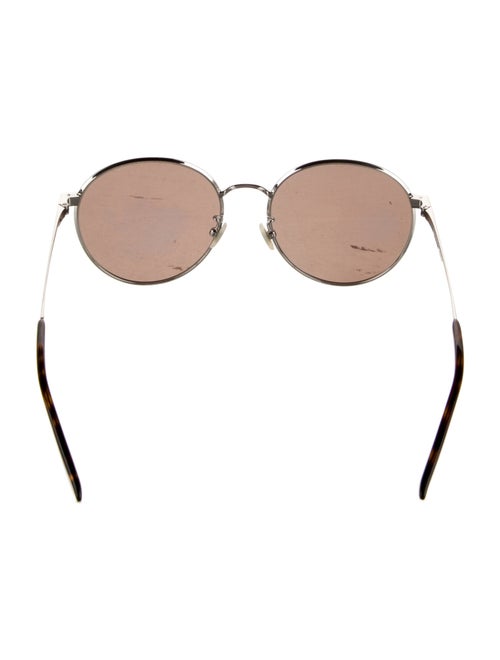 Saint Laurent Round Mirrored Sunglasses