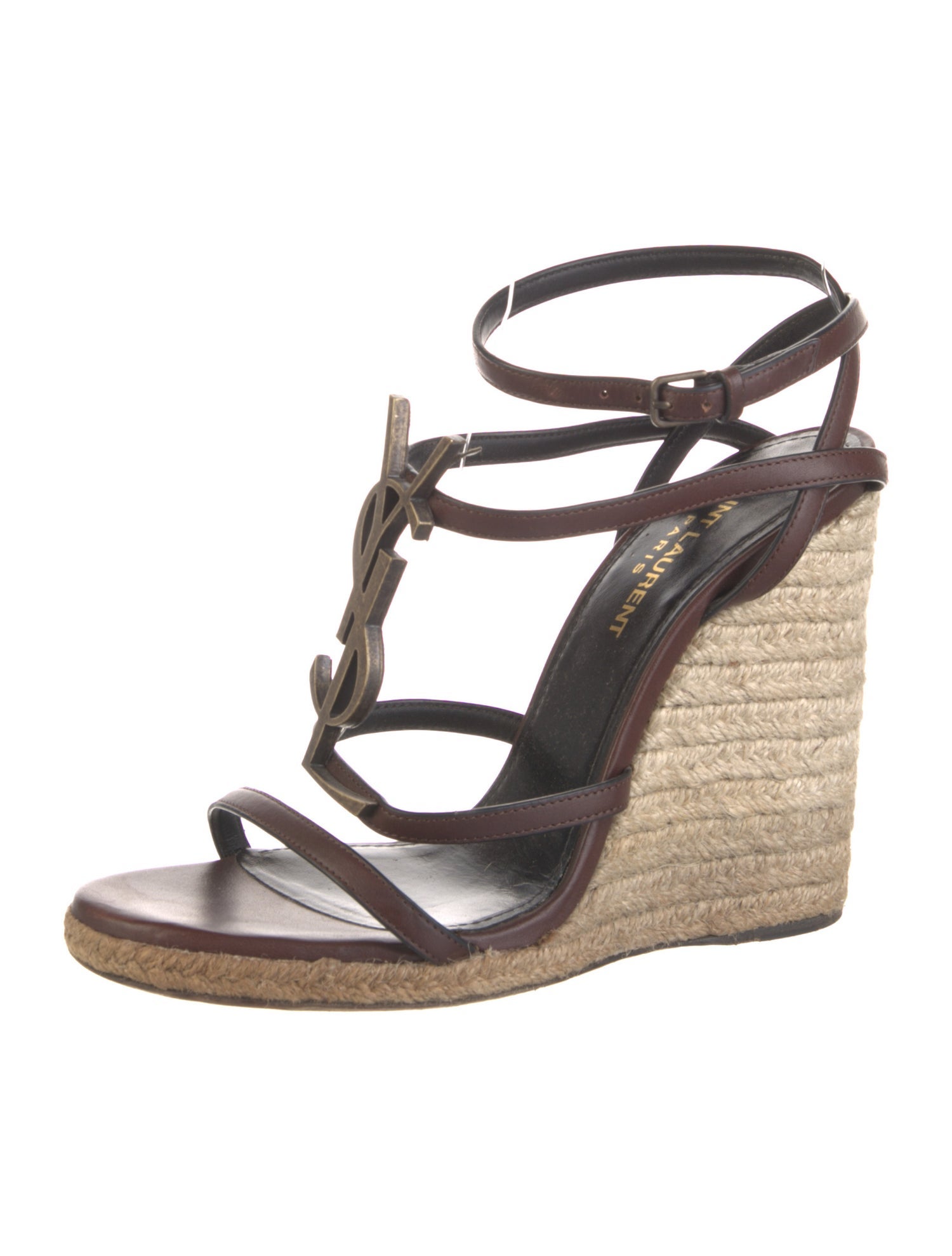 Saint Laurent Leather Espadrilles