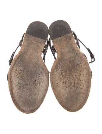 Saint Laurent Leather Espadrilles