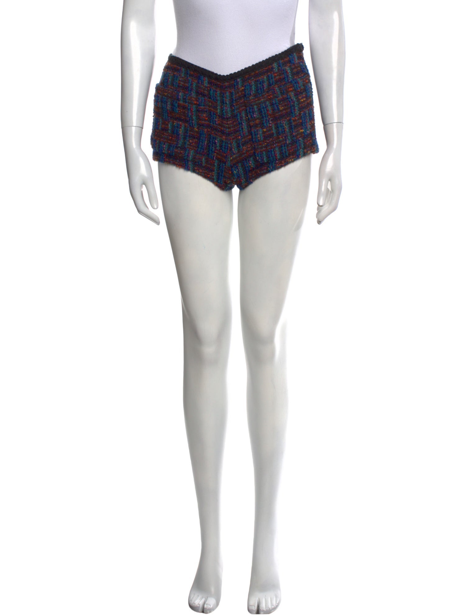 Saint Laurent Wool Mini Shorts