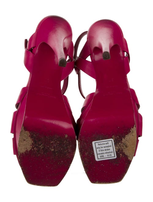 Saint Laurent Leather T-Strap Sandals