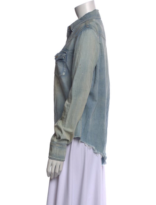Saint Laurent Long Sleeve Denim Shirt