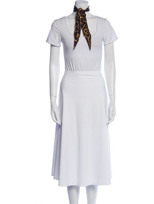 Saint Laurent Silk Animal Print Scarf