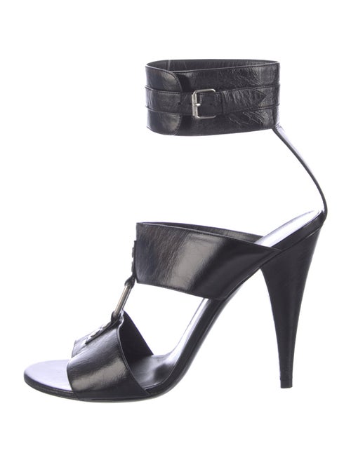 Saint Laurent Leather T-Strap Sandals