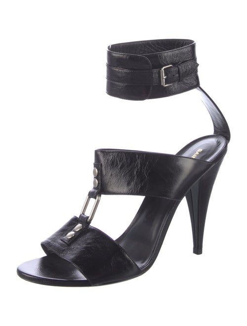 Saint Laurent Leather T-Strap Sandals