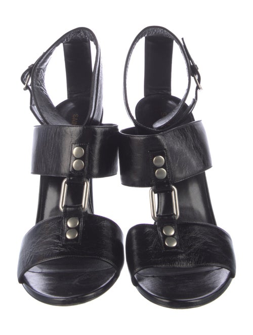 Saint Laurent Leather T-Strap Sandals