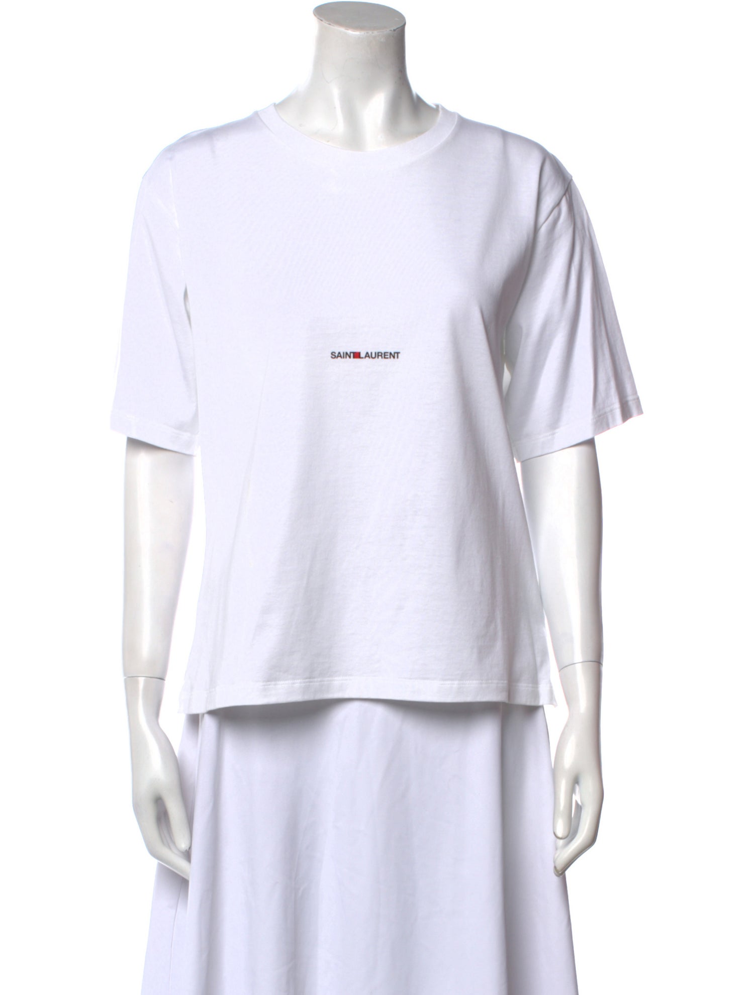 Saint Laurent Graphic Print Crew Neck T-Shirt