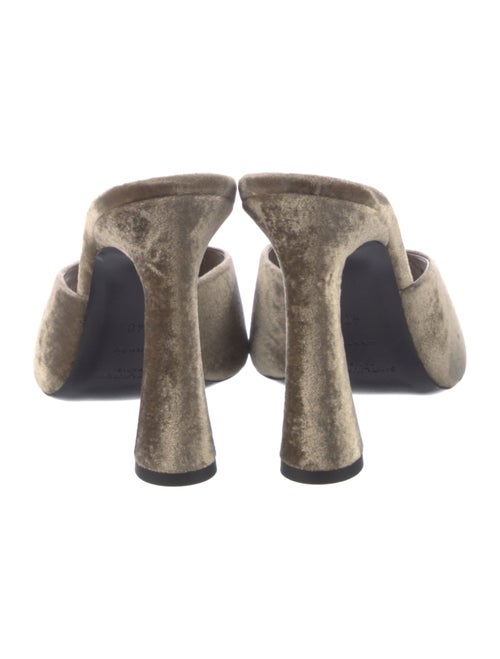 Saint Laurent Velvet Mules