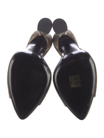 Saint Laurent Velvet Mules