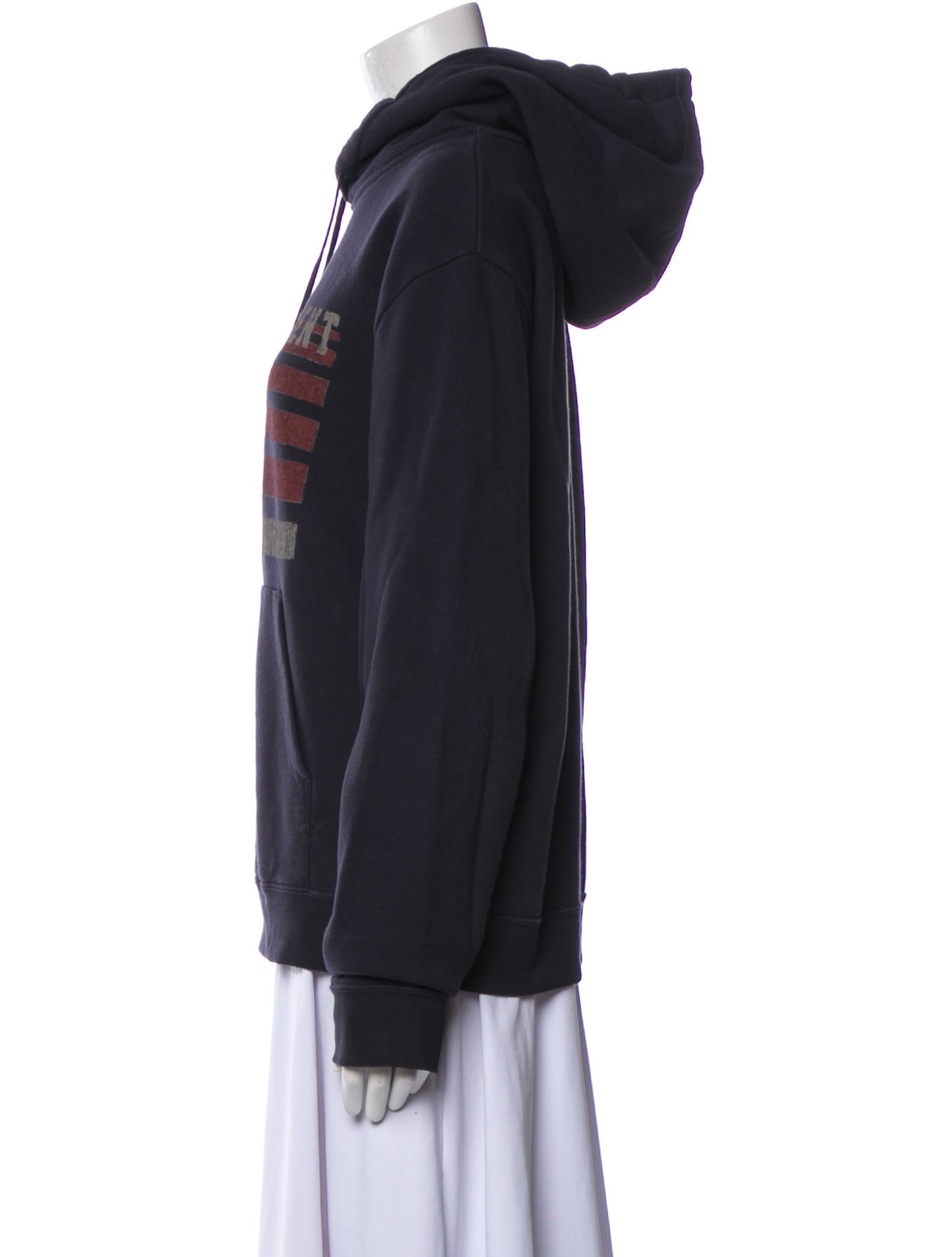 Saint Laurent Graphic Print V-Neck Sweatshirt