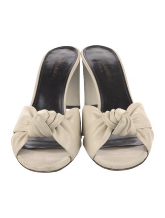 Saint Laurent Leather Slides
