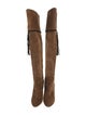 Saint Laurent Suede Tassel Accents Boots