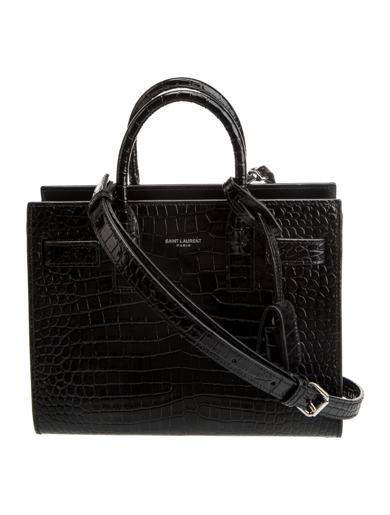 Saint Laurent Embossed Leather Sac De Jour Nano 2022