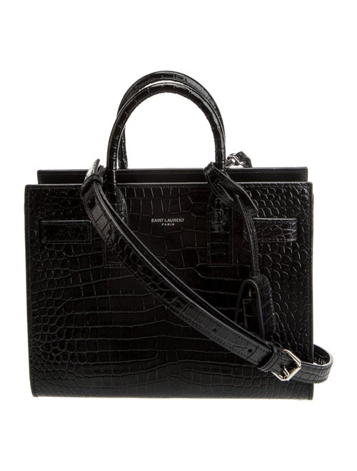 Saint Laurent Embossed Leather Sac De Jour Nano 2022