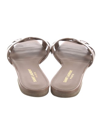 Saint Laurent Patent Leather Slides