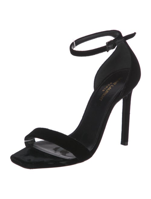 Saint Laurent Velvet Sandals
