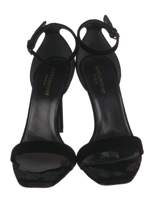 Saint Laurent Velvet Sandals