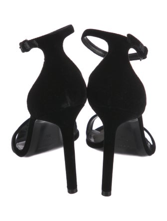 Saint Laurent Velvet Sandals