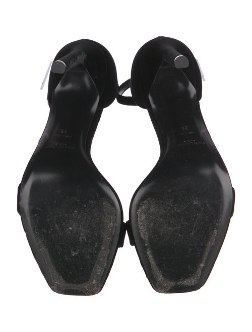 Saint Laurent Velvet Sandals