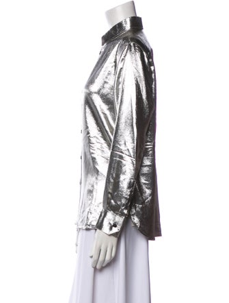 Saint Laurent 2016 Silk Button-Up Top