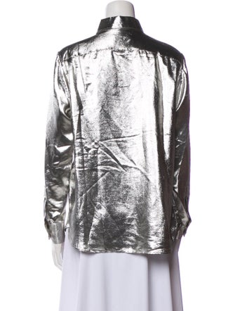 Saint Laurent 2016 Silk Button-Up Top