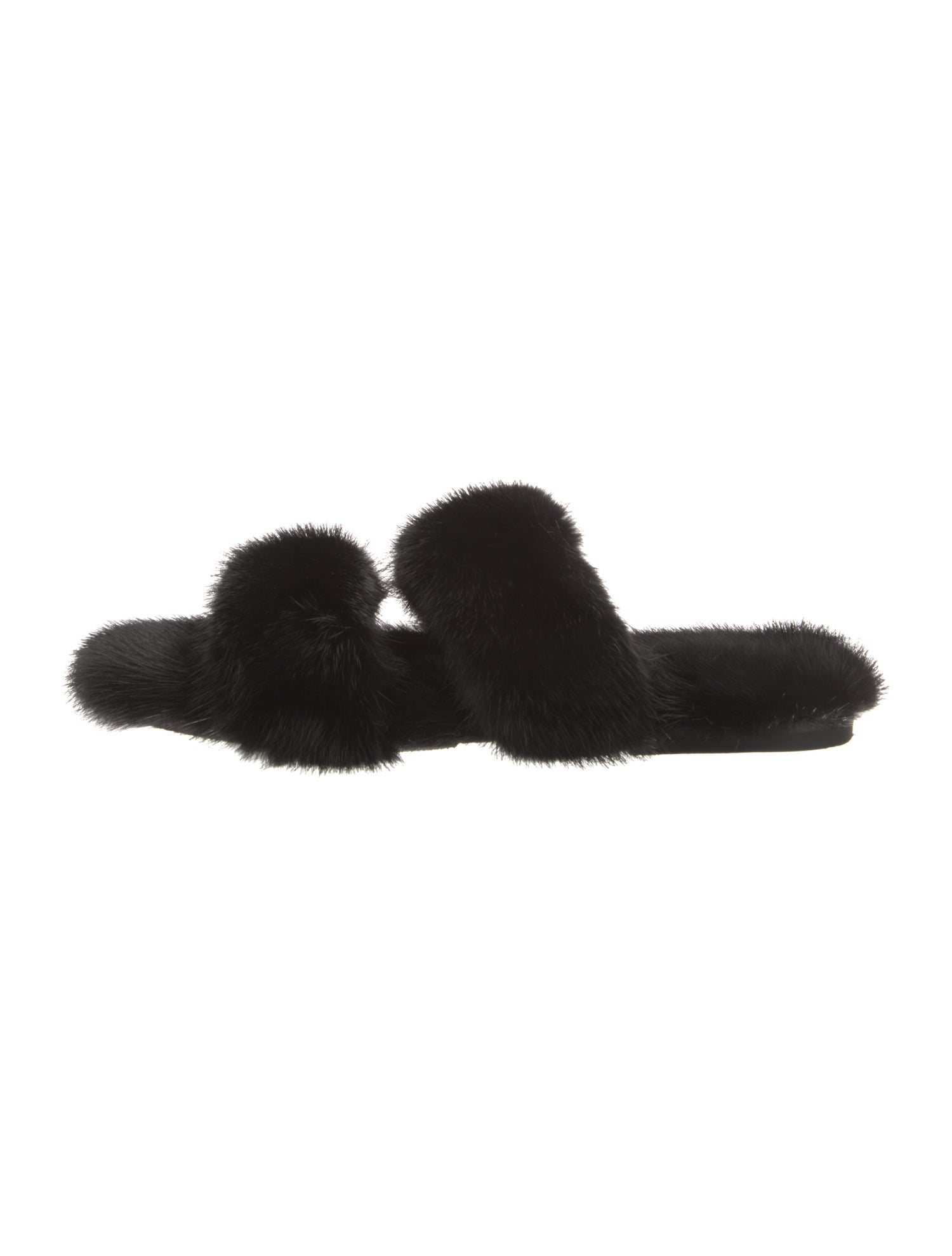 Saint Laurent Fur Slides