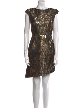 Saint Laurent Printed Long Dress