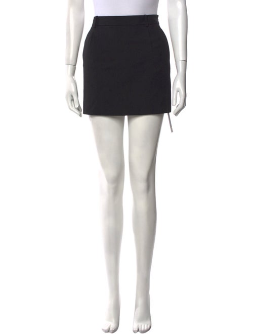 Saint Laurent Virgin Wool Mini Skirt