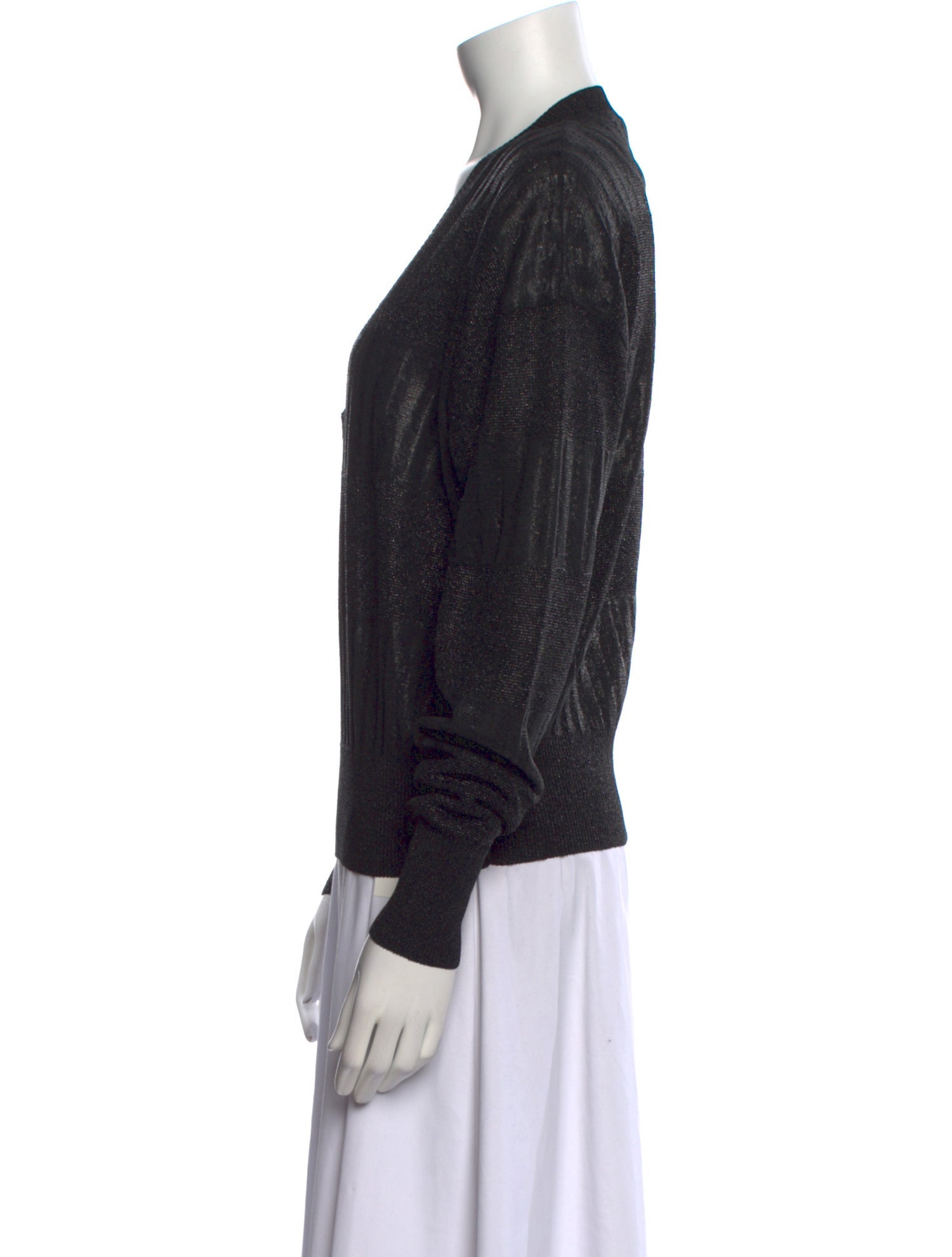 Saint Laurent Linen V-Neck Top