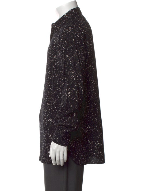 Saint Laurent 2015 Paint Splatter Print Long Sleeve Shirt