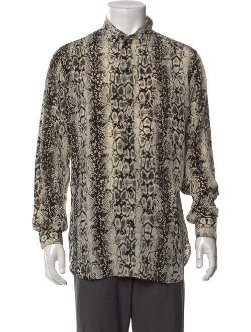 Saint Laurent 2016 Python Print Shirt