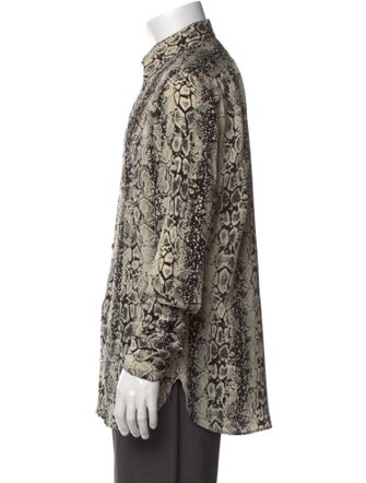 Saint Laurent 2016 Python Print Shirt